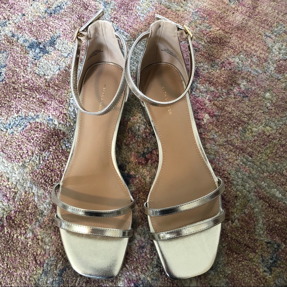 Gold Sandals NWT